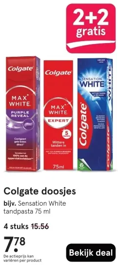 Aanbieding: Doosjes tandpasta