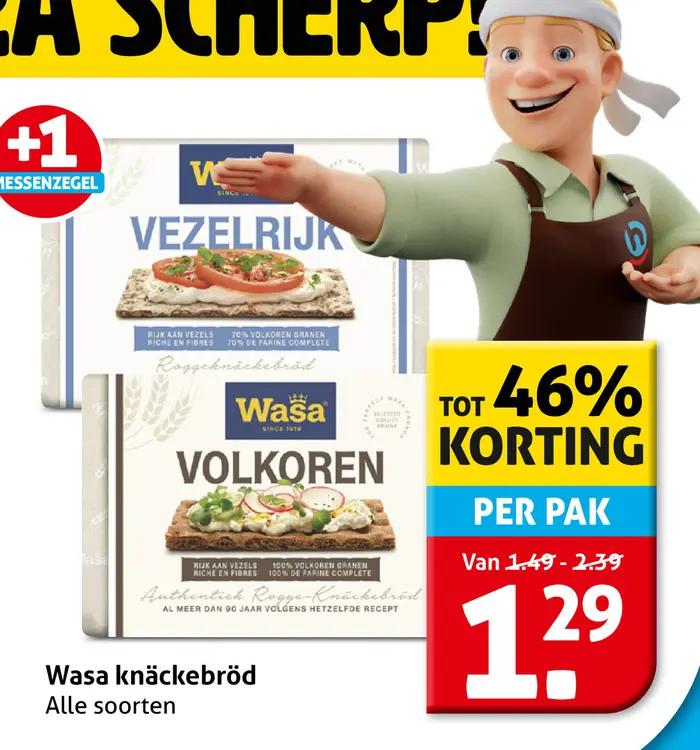 Aanbieding: Wasa knäckebröd