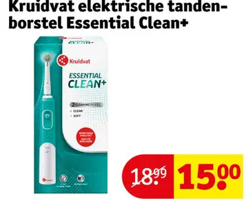 Aanbieding: Kruidvat elektrische tandenborstel Essential Clean+