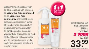 Aanbieding: Biodermal Sun Kids Zonnemelk