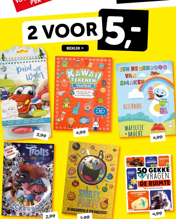 Promotie: Kinderboeken en kleurboeken