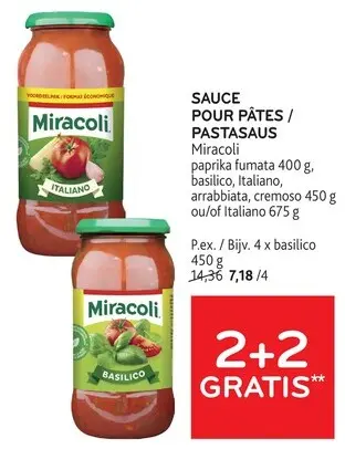 Offre: Sauce pour pâtes