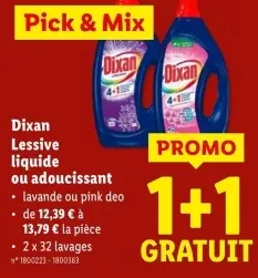 Offre: Lessive liquide ou adoucissant