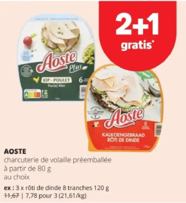 Offre: Charcuterie de volaille préemballée