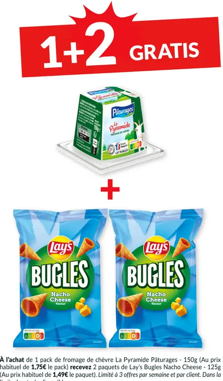 Offre: Fromage de chèvre La Pyramide Pâturages et La