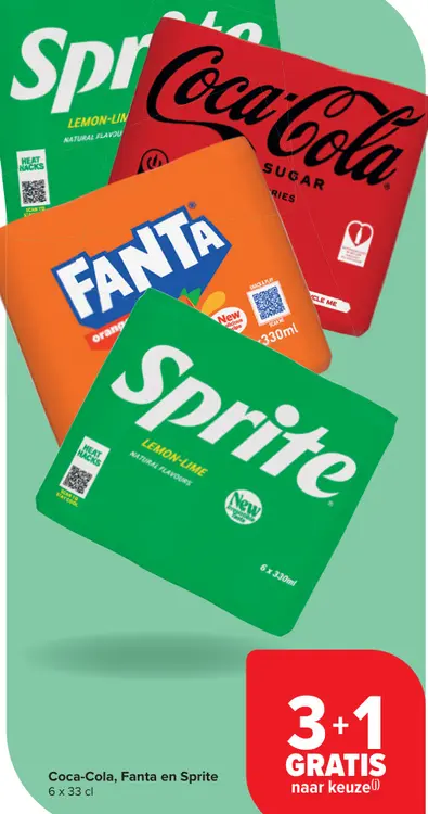 Promotie: Coca-Cola, Fanta en Sprite