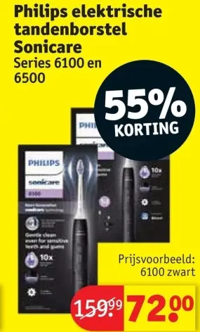 Promotie: Philips elektrische tandenborstel Sonicare