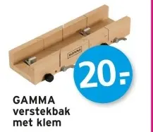Aanbieding: verstekbak met klem
