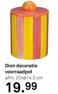 Aanbieding: Dion decoratie voorraadpot