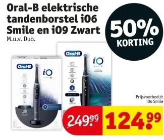 Promotie: elektrische tandenborstel iO6 Smile en iO9 Zwart