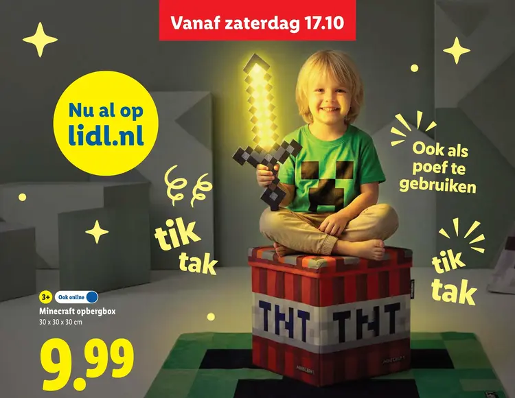 Aanbieding: Minecraft opbergbox