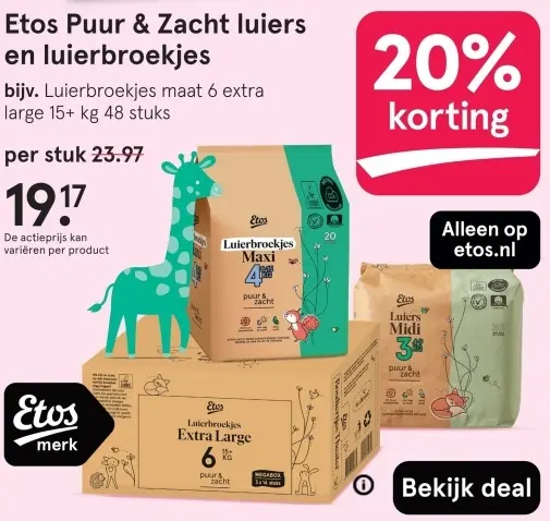 Aanbieding: Puur & Zacht luiers en luierbroekjes