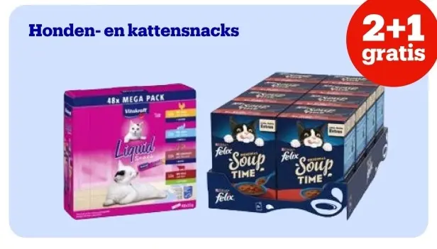 Promotie: Honden- en kattensnacks