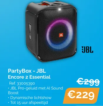 Aanbieding: PartyBox - JBL Encore 2 Essential