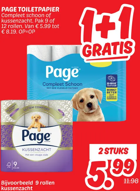 Aanbieding: Page toiletpapier