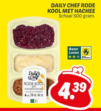Aanbieding: Daily chef rode kool met hachee
