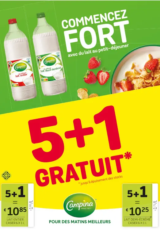 Offre: Lait