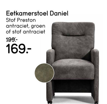 Aanbieding: Eetkamerstoel Daniel - antraciet