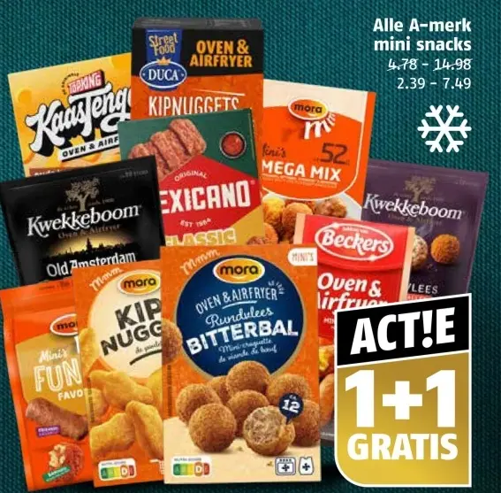 Aanbieding: Alle A-merk mini snacks