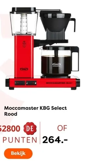 Aanbieding: Moccamaster KBG Select Rood