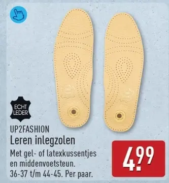 Aanbieding: Leren inlegzolen