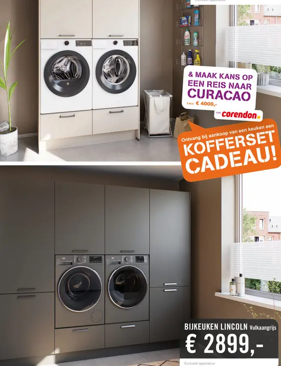 Aanbieding: BIJKEUKEN LINCOLN Vulkaangrijs