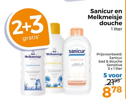 Aanbieding: Sanicur en Melkmeisje douche