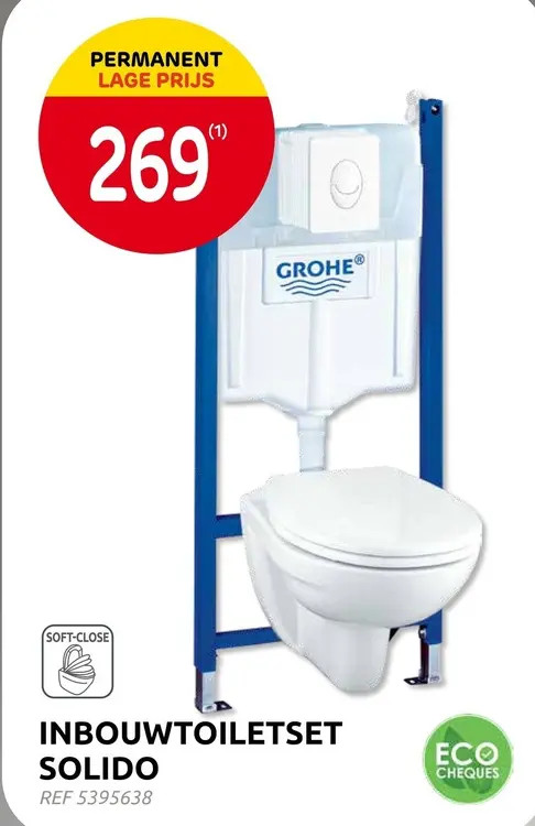 Promotie: Inbouwtoiletset Solido