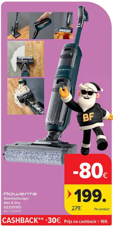 Promotie: Steelstofzuiger Wet & Dry