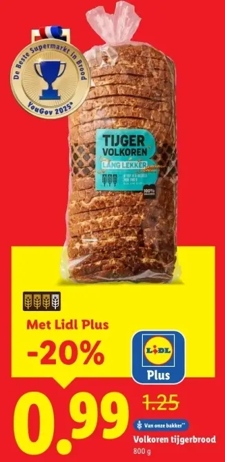 Aanbieding: Volkoren tijgerbrood