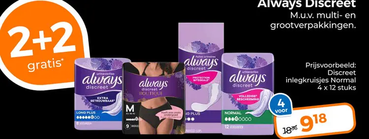 Aanbieding: Always Discreet