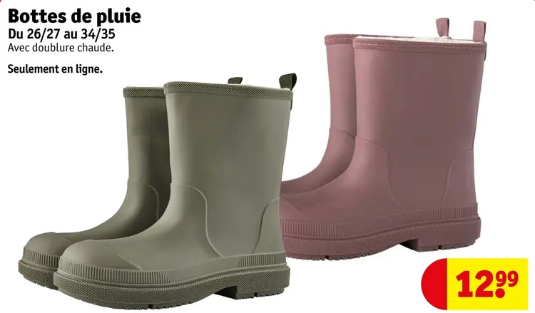 Offre: Bottes de pluie