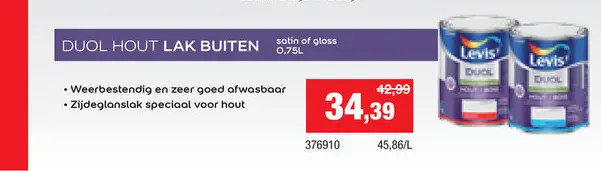 Promotie: Duol hout lak buiten