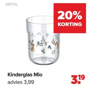 Aanbieding: Kinderglas Mio