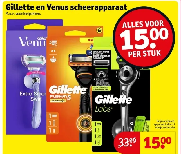 Aanbieding: Gillette en Venus scheerapparaat