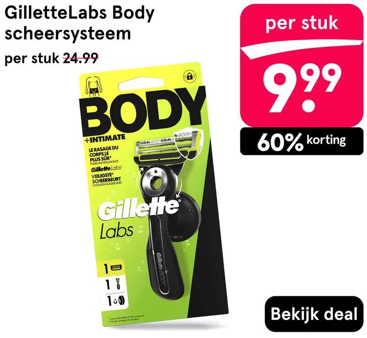 Aanbieding: GilletteLabs Body scheersysteem