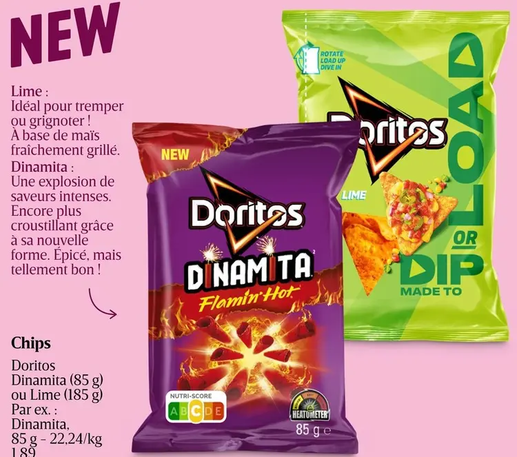 Offre: Doritos Dinamita ou Lime