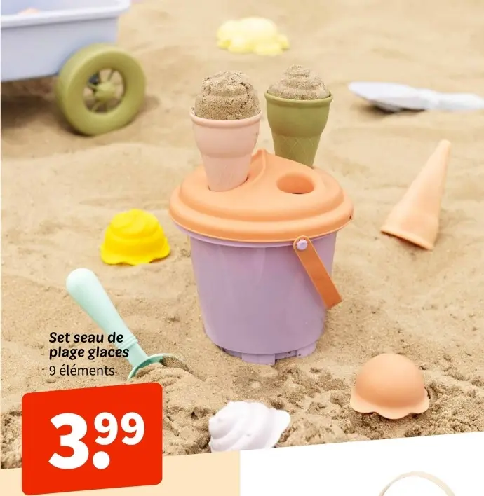 Offre: Set seau de plage glaces