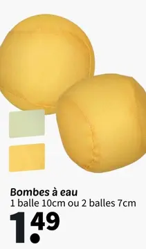 Offre: Bombes à eau