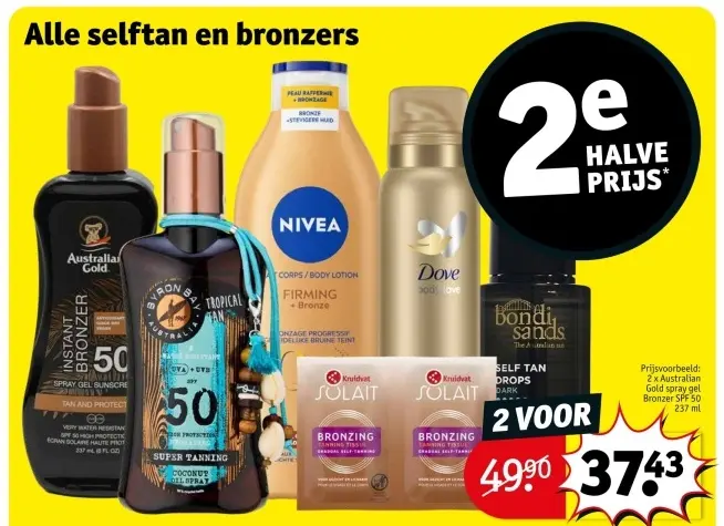 Promotie: Alle selftan en bronzers