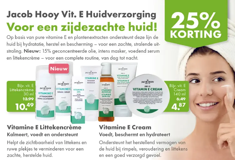 Aanbieding: Jacob Hooy Vit. E Huidverzorging