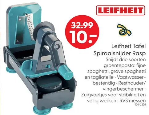 Aanbieding: Tafel Spiraalsnijder Rasp