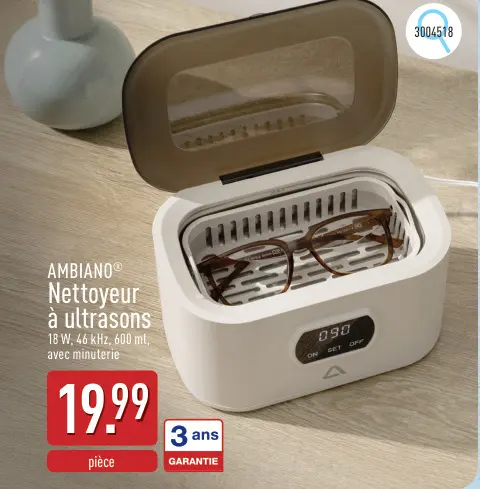 Offre: Nettoyeur à ultrasons