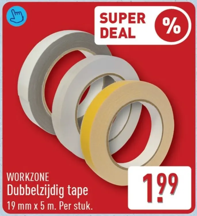 Aanbieding: Dubbelzijdig tape