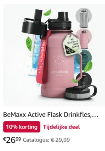 Promotie: Active Flask Drinkfles