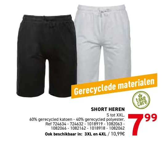 Promotie: Short heren
