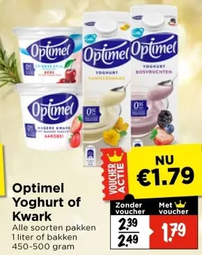 Aanbieding: Optimel Yoghurt of Kwark