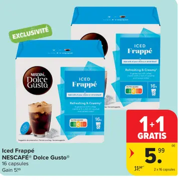 Offre: Iced Frappé NESCAFÉ® Dolce Gusto®