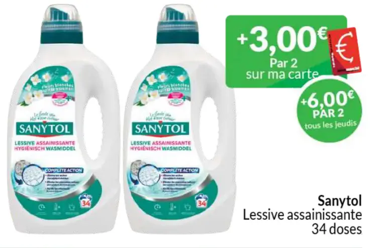 Offre: Lessive assainissante