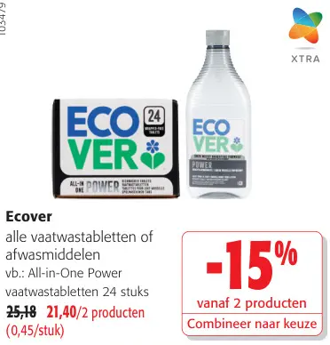 Promotie: Vaatwastabletten of afwasmiddelen